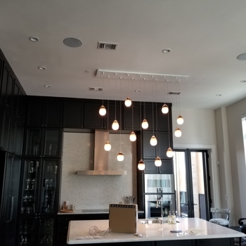 interior lighting for a kitchen